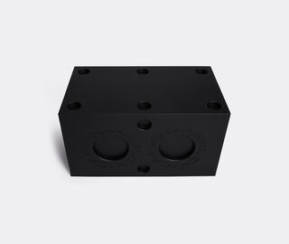 Cassina 'Modular Imagination by Virgil Abloh', matte black modular element with orange feet, rectangular BLACK CASS22MOD056BLK