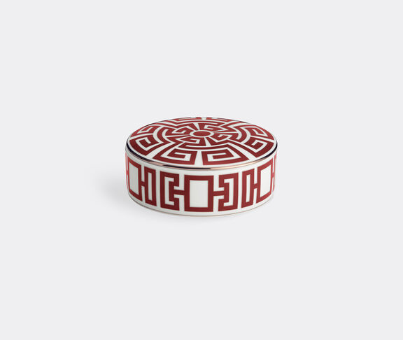 Ginori 1735 'Labirinto' round box with cover, red Red ${masterID}
