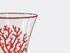 Les-Ottomans 'Coral' glass, set of four Multicolor OTTO24SET891MUL