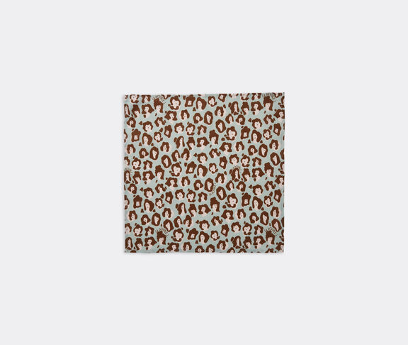 La DoubleJ 'Lady Leopard Acqua' large napkins, set of two MULTICOLOUR LADJ22LAR399MUL
