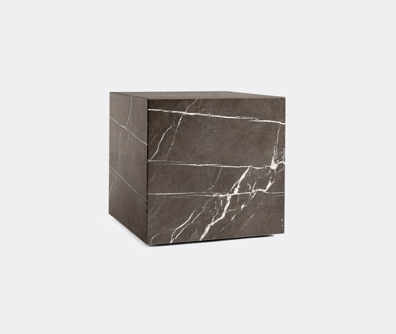 Menu Cubic 'Plinth', brown grey marble
