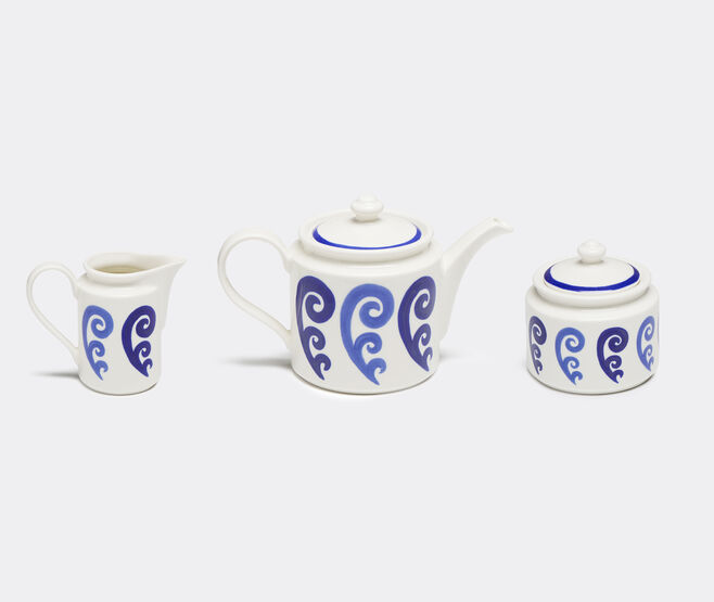 THEMIS Z 'Athenee Peacock' tea set, blue BLUE THEM24ATH303BLU