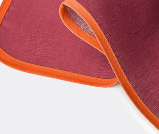 La DoubleJ 'Rainbow Raspberry' large napkin, set of two MULTICOLOUR LADJ23LAR420PUR