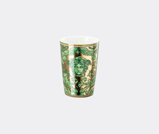 Rosenthal 'Medusa Garland' candle with lid, green GREEN ROSE24MED115GRN