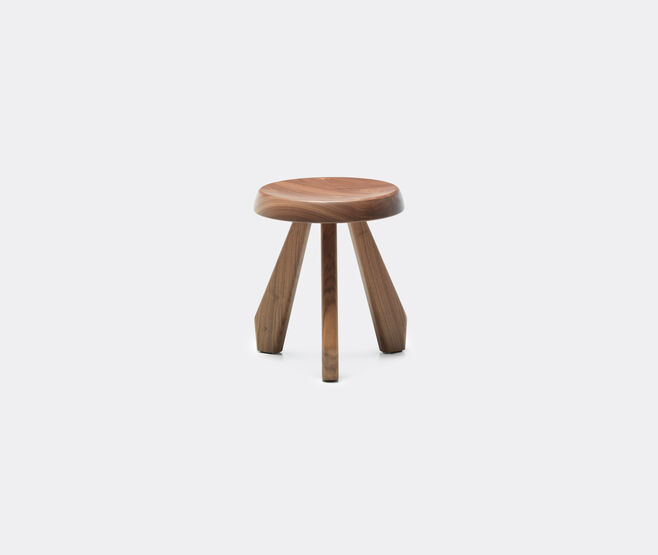 Cassina 'Tabouret M&eacute;ribel' stool, american walnut BROWN CASS21TAB374BRW