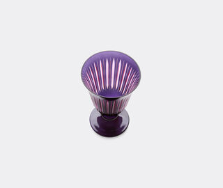 L'Objet 'Prism' wine glass, set of four, purple PURPLE LOBJ24PRI105PUR