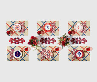 La DoubleJ 'Karim' tablemat, set of two MULTICOLOUR LADJ21KAR328MUL