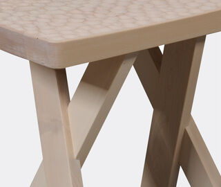Zanat 'Touch Half Moon' stool, beige WHITE ZANA20TOU946BEI
