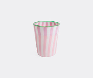 Lisa Corti 'Circus' vase, pink, white and mint PINK LICO26CIR642PIN