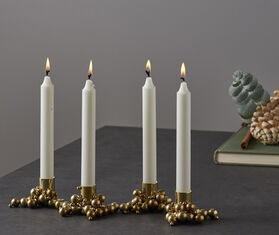 Gejst &#39;Molekyl candlelight&#39; candleholder, set of two, brass BRASS GEJS23MOL236BRA