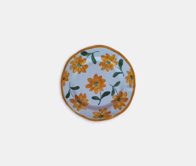 Les-Ottomans Hand painted ceramic plate, orange MULTICOLOUR OTTO23HAN309MUL