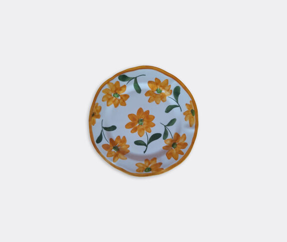 Les-Ottomans Hand painted ceramic plate, orange undefined ${masterID}