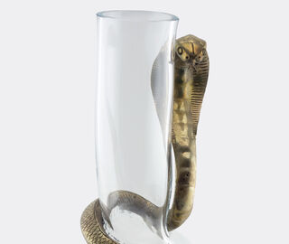 Vanessa Mitrani 'Cobra' vase, transparent and bronze TRANSPARENT VAMI23COB828TRA