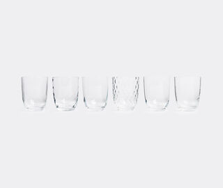 NasonMoretti 'Idra' water glass, set of six TRANSPARENT NAMO16WAT200TRA