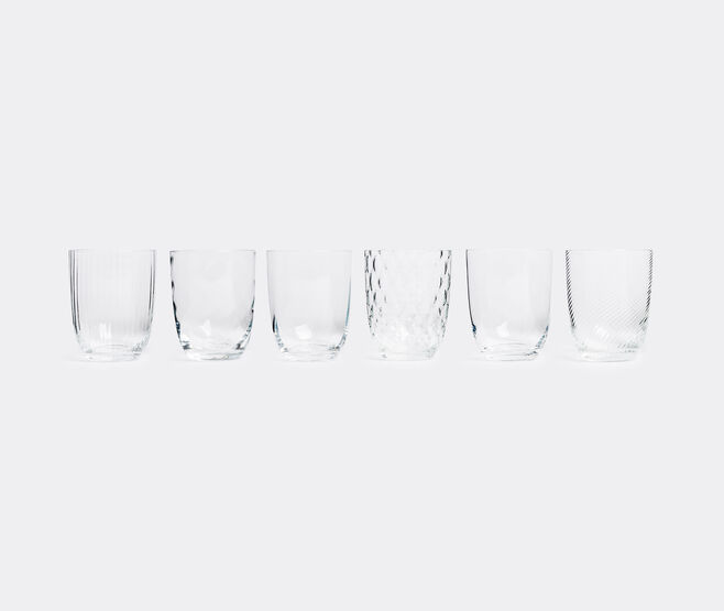 NasonMoretti 'Idra' water glass, set of six TRANSPARENT NAMO16WAT200TRA
