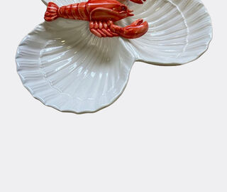 Les-Ottomans 'Lobster' starter plate, three shells MULTICOLOUR OTTO24THE914MUL