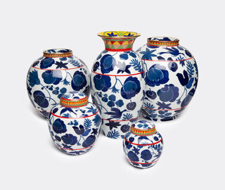 La DoubleJ 'Wildbird' bubble vase, blue, medium BLUE LADJ19WIL635BLU