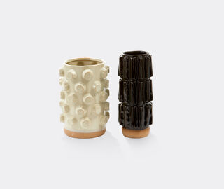 POLSPOTTEN 'Structure' vase, dark brown DARK BROWN POLS25VAS251BLK