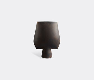 101 Copenhagen 'Sphere' square vase, big, coffee BROWN COPH21SPH460BRW