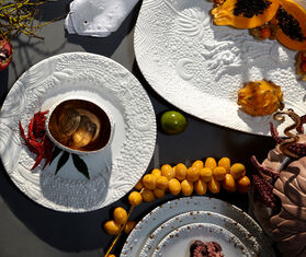 L'Objet 'Mojave' charger plate WHITE LOBJ21DES073WHI