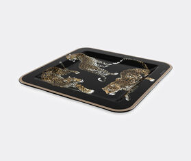 Dolce&amp;Gabbana Casa 'Leopardo' square wooden tray, medium MULTICOLOUR DGCA22WOO865MUL