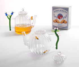 Ichendorf Milano 'Botanica' teapot, optic pink MULTICOLOUR ICMI23BOT953MUL