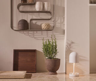 AYTM 'Unity' wooden tray, walnut BROWN AYTM26UNI623BRW