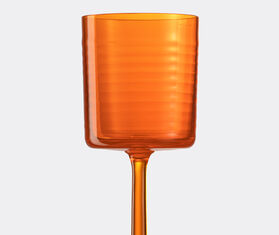 NasonMoretti &#39;Gigolo&#39; water glass, striped orange ORANGE NAMO22GIG935ORA