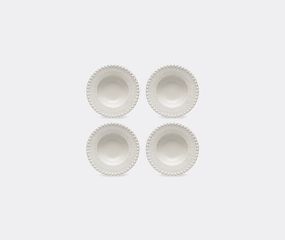 Bordallo Pinheiro ‘Fantasia’ soup plate, set of four, ivory undefined ${masterID}