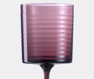 NasonMoretti 'Gigolo' water glass, striped violet PURPLE NAMO22GIG966PUR