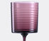 NasonMoretti 'Gigolo' water glass, striped violet  NAMO22GIG966PUR