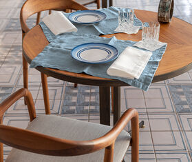 Once Milano Placemats, set of two, light blue MULTICOLOUR ONMI23PLA474LBL