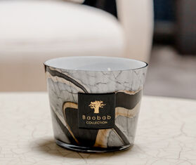 Baobab Collection &#39;Stones Marble&#39; candle, small WHITE BAOB23STO059MUL