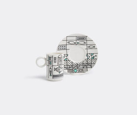L'Abitare 'Metropolitan fish' coffee cup and saucer MULTICOLOUR LABI15COF871MUL