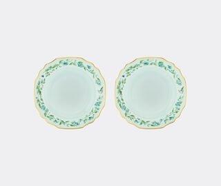 Aquazzura Casa 'Secret Garden' soup plate, set of two GREEN AQUA23SEC154GRN