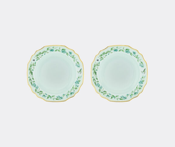 Aquazzura Casa 'Secret Garden' soup plate, set of two GREEN AQUA23SEC154GRN