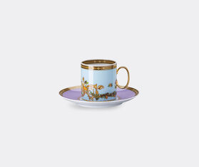 Rosenthal &#39;Jardin de Versace&#39; coffee cup and saucer MULTICOLOUR ROSE23JAR565MUL