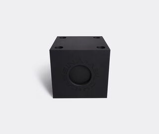 Cassina 'Modular Imagination by Virgil Abloh', matte black modular element with orange feet, cube BLACK CASS22MOD049BLK
