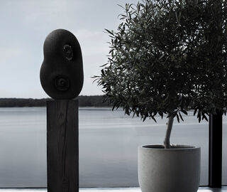 Transparent 'Acoustic Sculpture', black BLACK TRAN23ACO139BLK