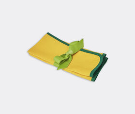La DoubleJ &#39;Rainbow Zafferano&#39; large napkin, set of two YELLOW LADJ22LAR915YEL