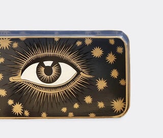 Les-Ottomans 'Eye' iron tray, dark blue BLUE OTTO22HAN103MUL