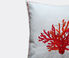 Les-Ottomans 'Coral' embroidered cushion multicolor OTTO23COT217MUL
