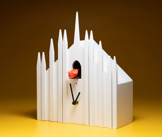 Domeniconi 'Duomo' cuckoo clock, white WHITE DOME25CUC504WHI