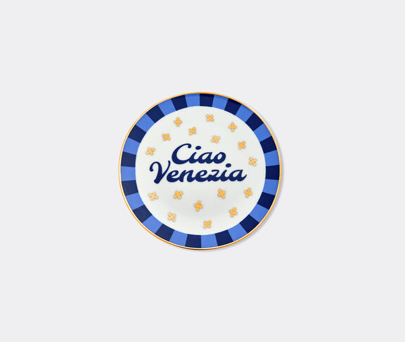 Bitossi Home 'Ciao Venezia' plate, blue and gold undefined ${masterID}