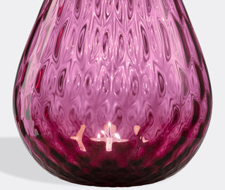 NasonMoretti 'Macram&eacute;' candle holder, medium, ruby red RED NAMO22CAN949RED