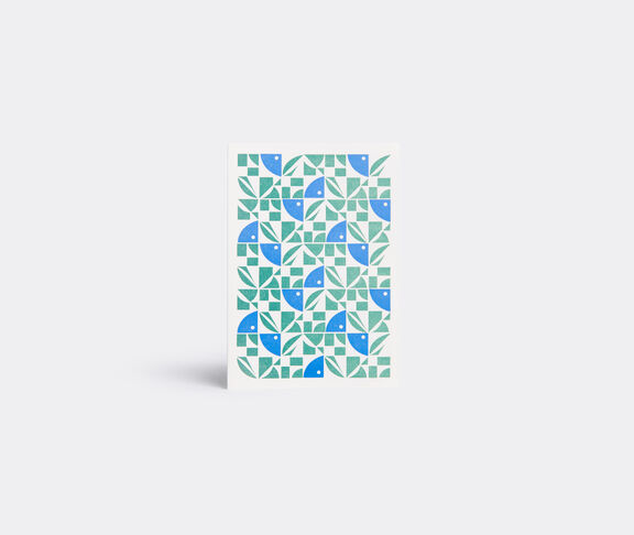 Esme Winter 'Bloom' letterpress cards, set of six Blue, grey ${masterID}