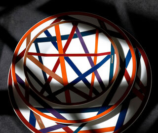 Missoni 'Nastri' round serving dish MULTICOLOUR MIHO23NAS866MUL