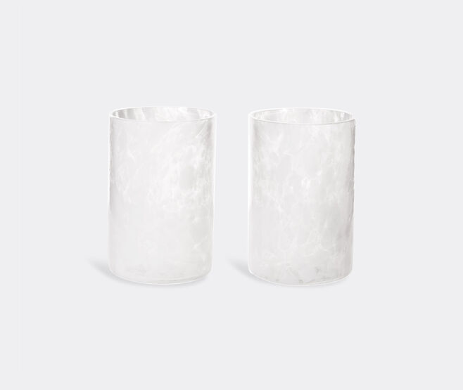 Stories of Italy 'Opale' tumbler, set of two WHITE STLY20OPA462WHI