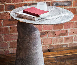 Poltrona Frau 'Ilary' monolite table GREY POFR20ILA192GRY