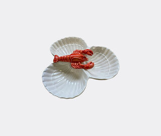 Les-Ottomans 'Lobster' starter plate, three shells MULTICOLOUR OTTO24THE914MUL